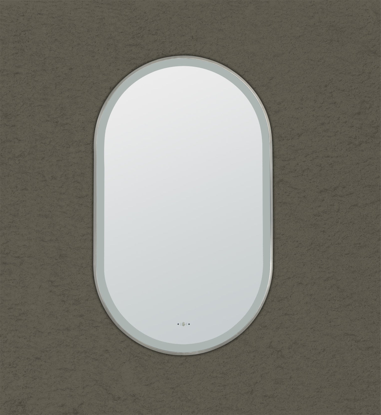 Lirra Iron Framed LED Mirror Electroplated 450/600mm LOFM4590/LOFM60100-MB/BG/BN/GM — detail 4