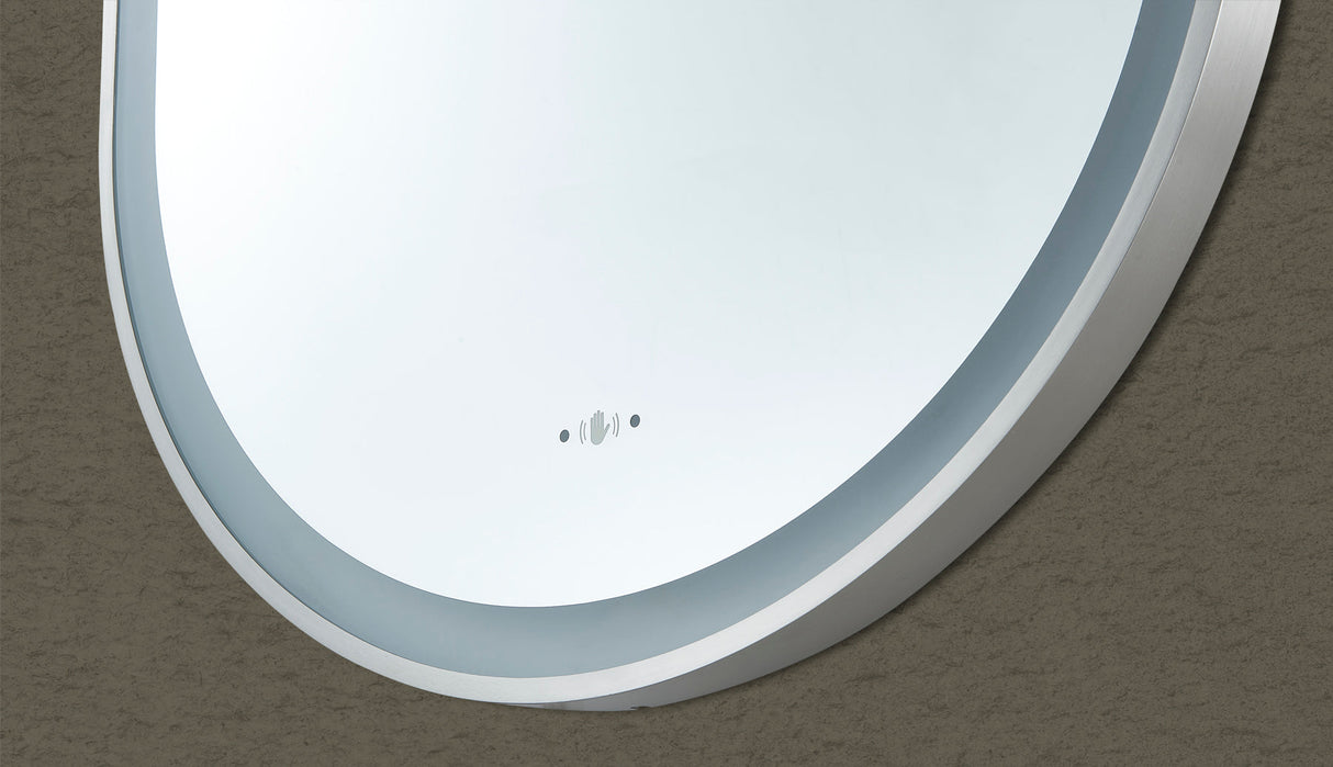 Lirra Iron Framed LED Mirror Electroplated 450/600mm LOFM4590/LOFM60100-MB/BG/BN/GM — detail 9