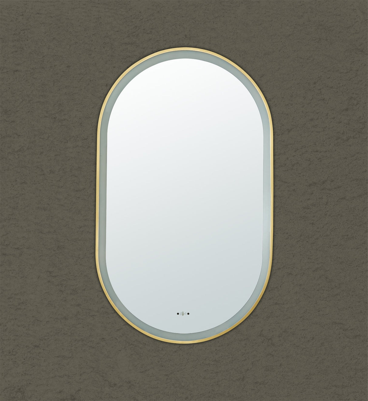 Lirra Iron Framed LED Mirror Electroplated 450/600mm LOFM4590/LOFM60100-MB/BG/BN/GM — detail 3