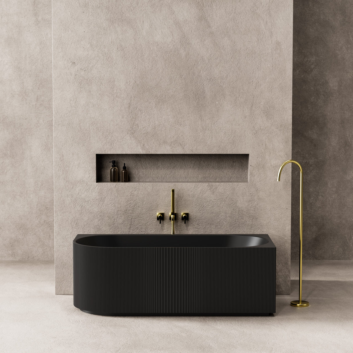 Capri CGV1700R Oval Freestanding Right Corner Bathtub