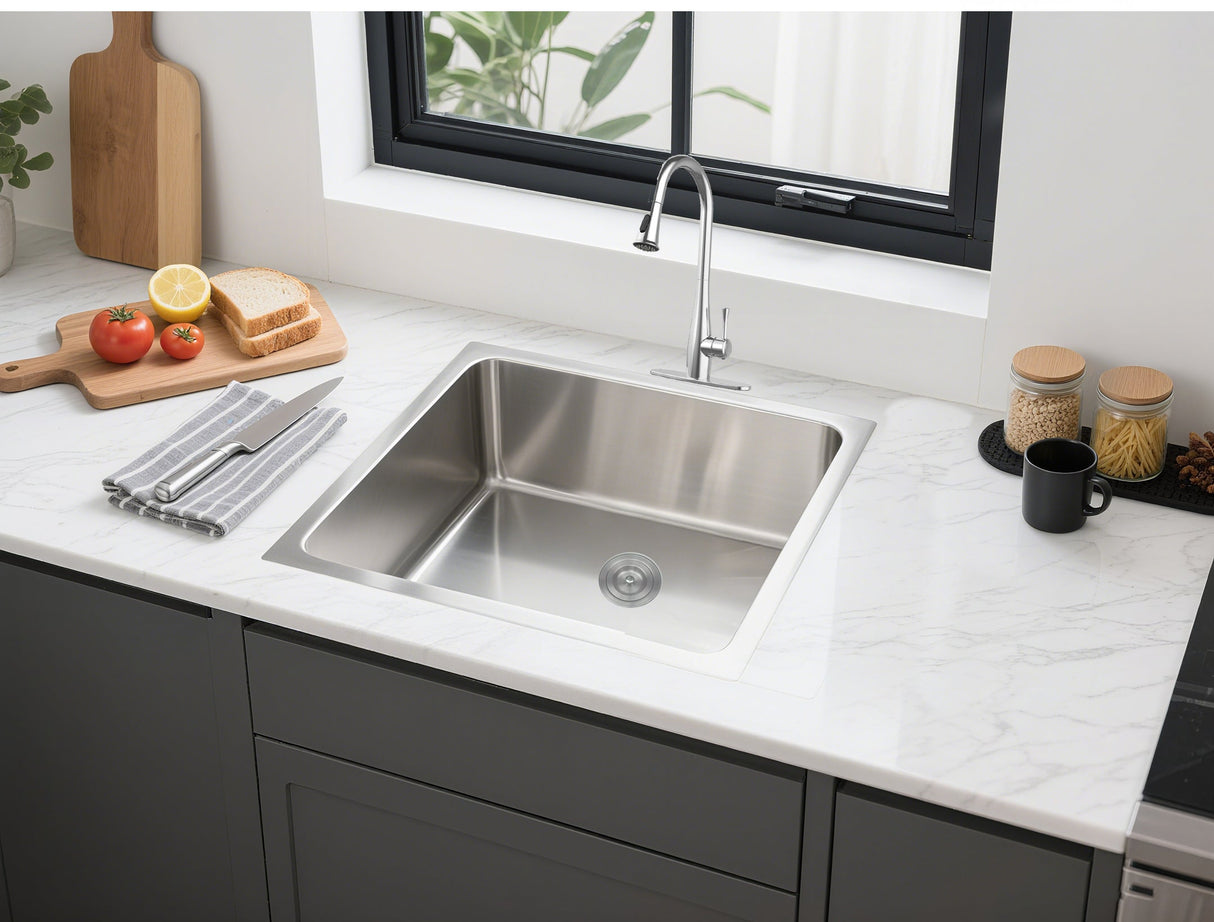 304 Stainless Steel Sink(SLSS-450R)450*450*220mm