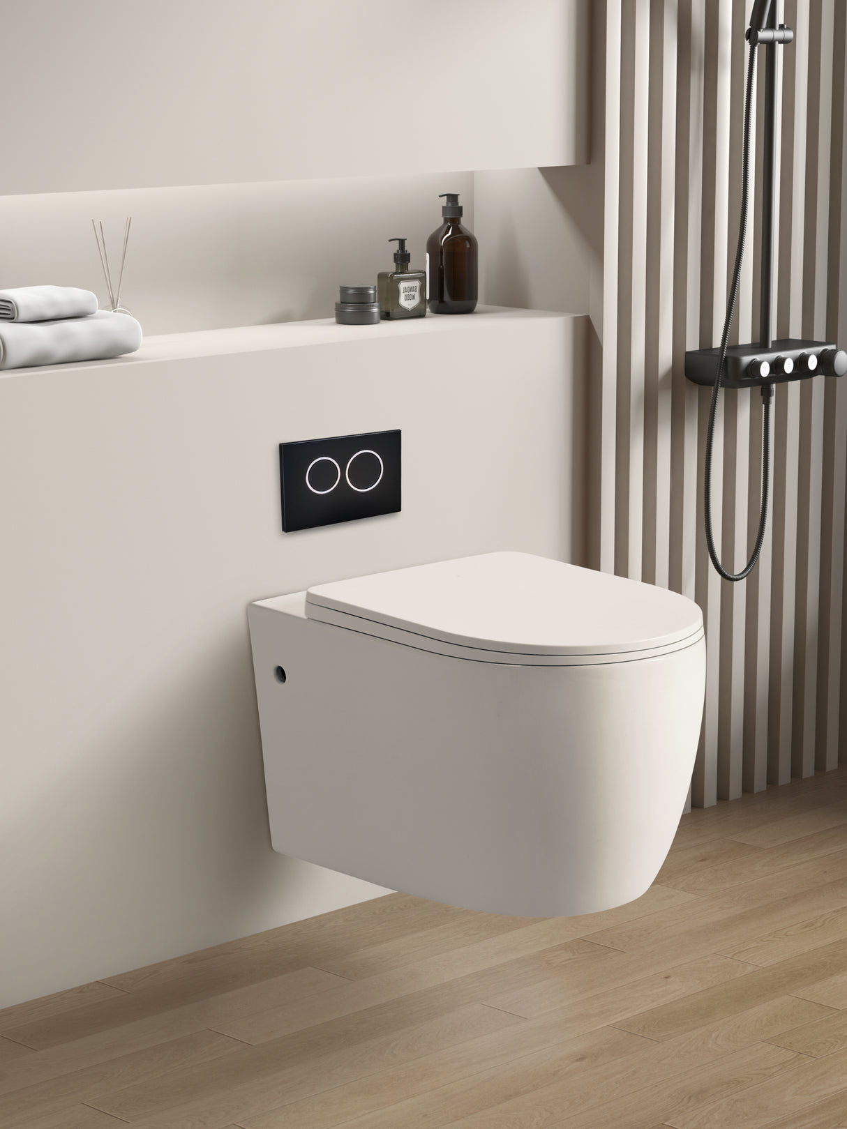 KDK305R Veda Rimless Wall Hung Pan