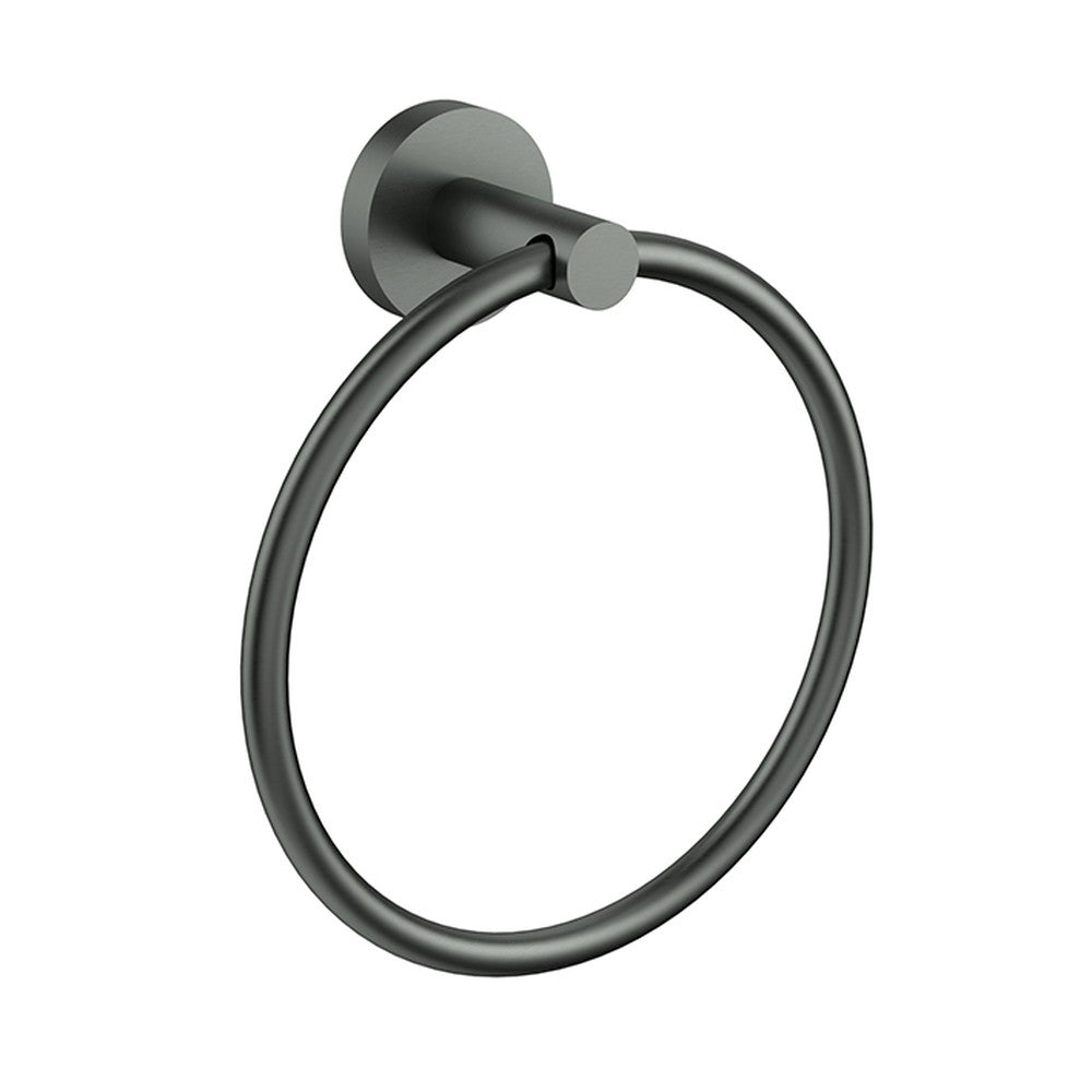 Otus Slimline SS304 Towel Ring Gunmetal Gun Metal