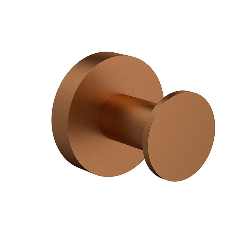 Otus Slimline Robe Hook In Brushed Copper Brushed Copper