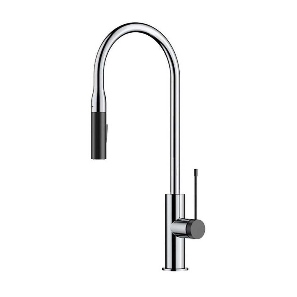Aziz Sink Mixer Pull-out Chrome / Matt Black Matt Black