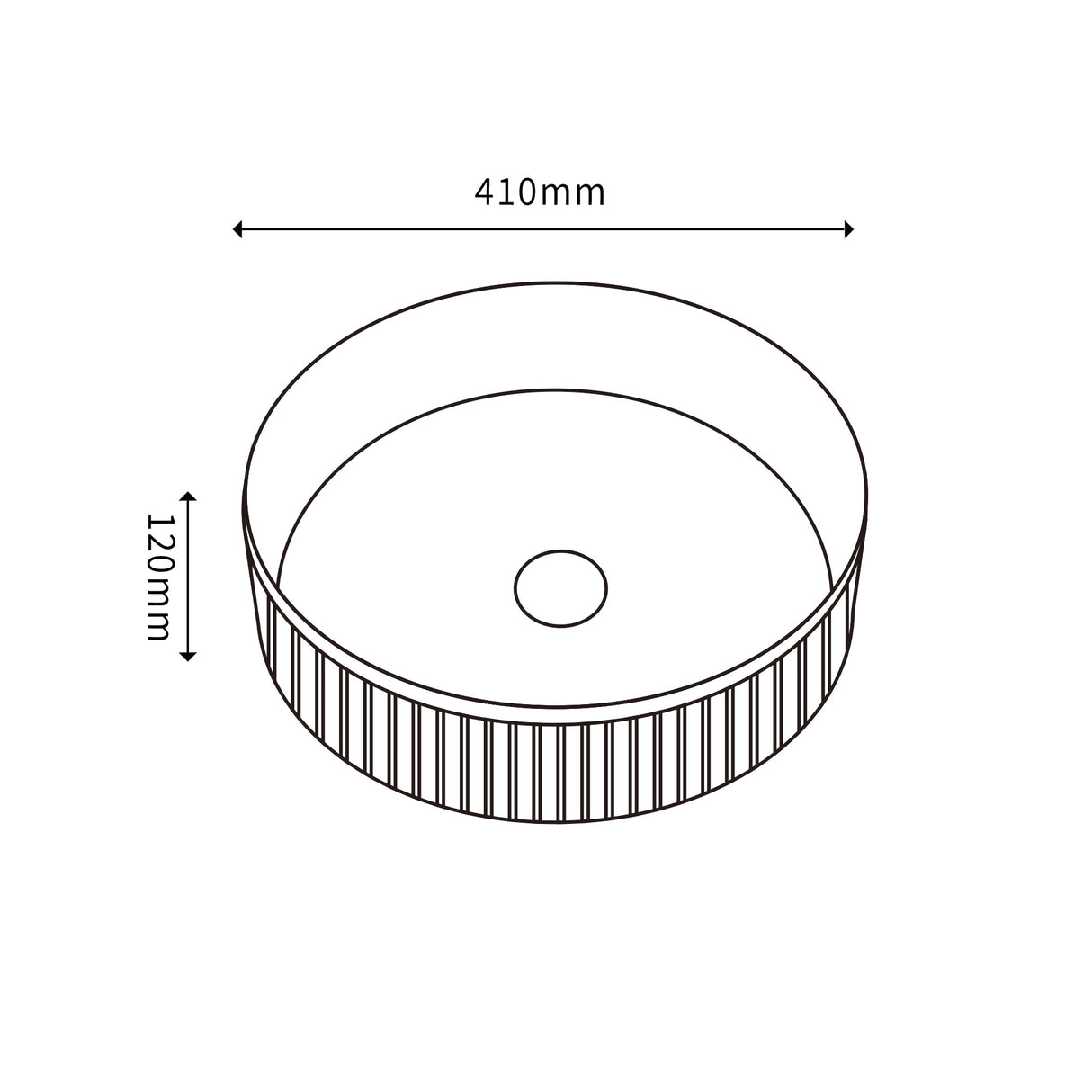 CA410R Above Counter Basin(Round: 420*420*150mm) — detail 3
