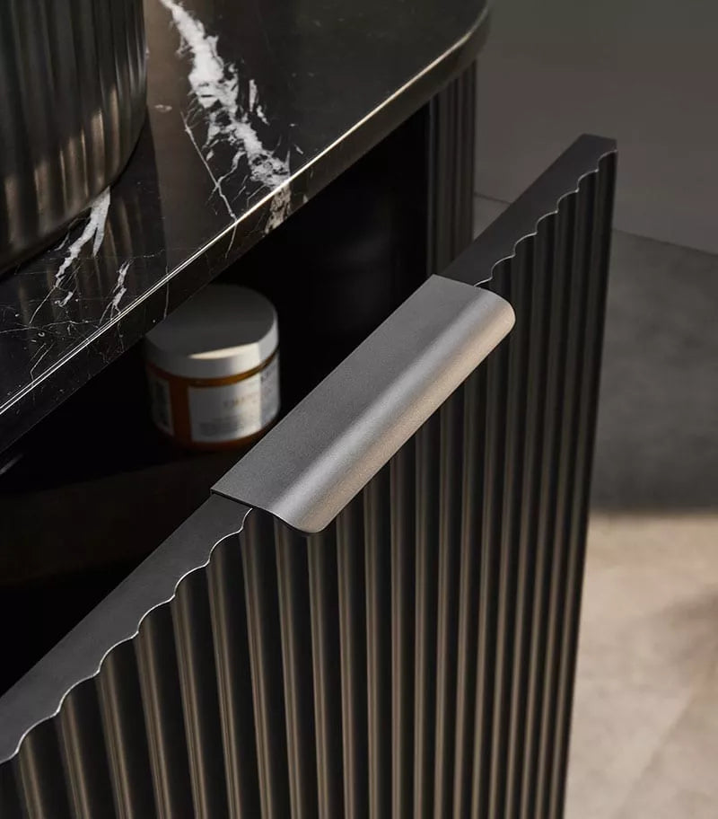 VITO AVANTTI Fluted Curved Vanity With Soft Closing Drawers 600-900mm (AVT600W-AVT900W) — detail 10