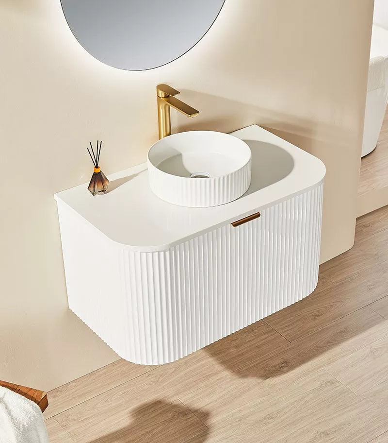 VITO AVANTTI Fluted Curved Vanity With Soft Closing Drawers 600-900mm (AVT600W-AVT900W) — detail 3