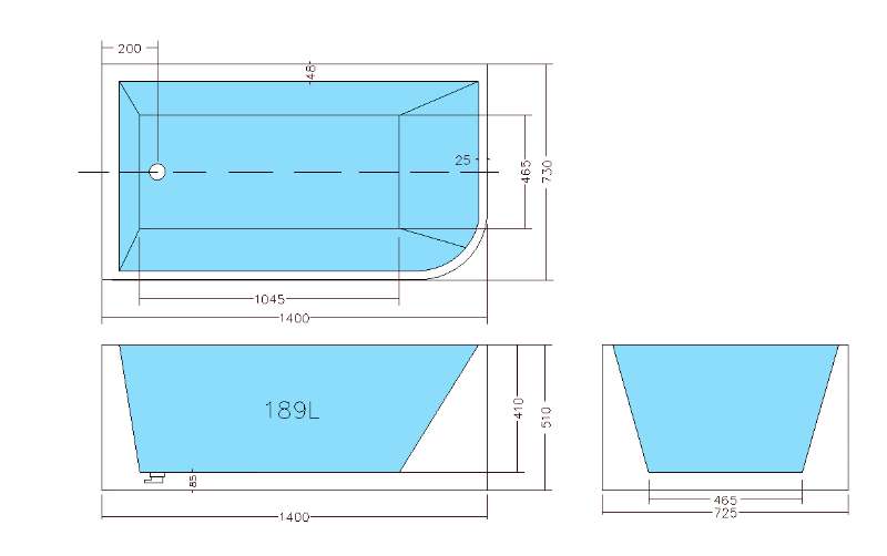 Theo Multifit Bathtub THBT1500MW — detail 3