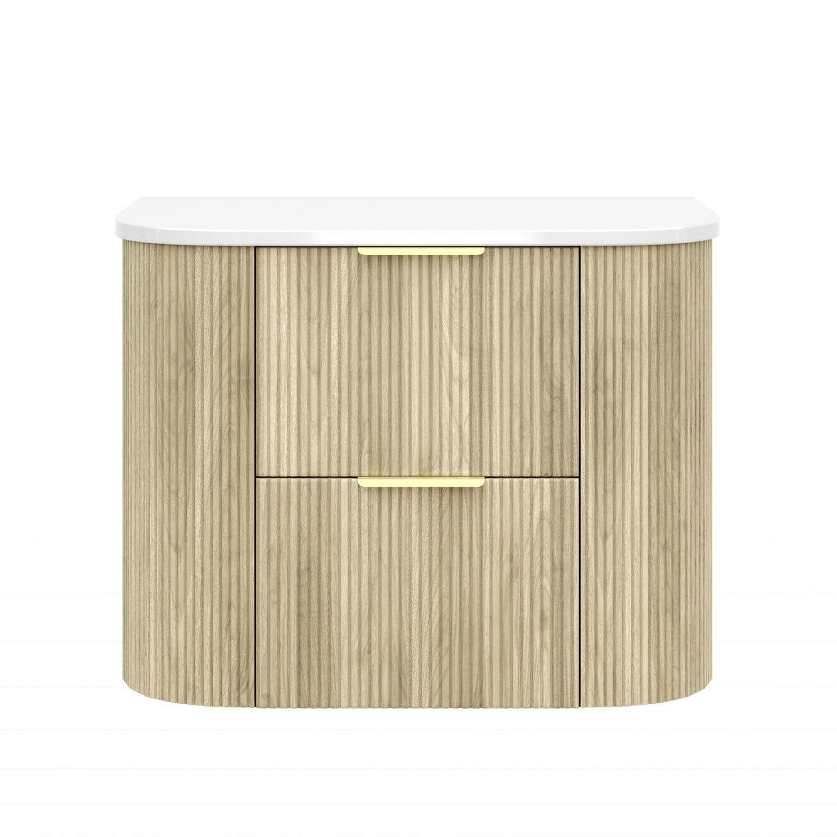 VITO ARTIS Fluted Curved Vanity with soft closing drawers 600-900mm — detail 4