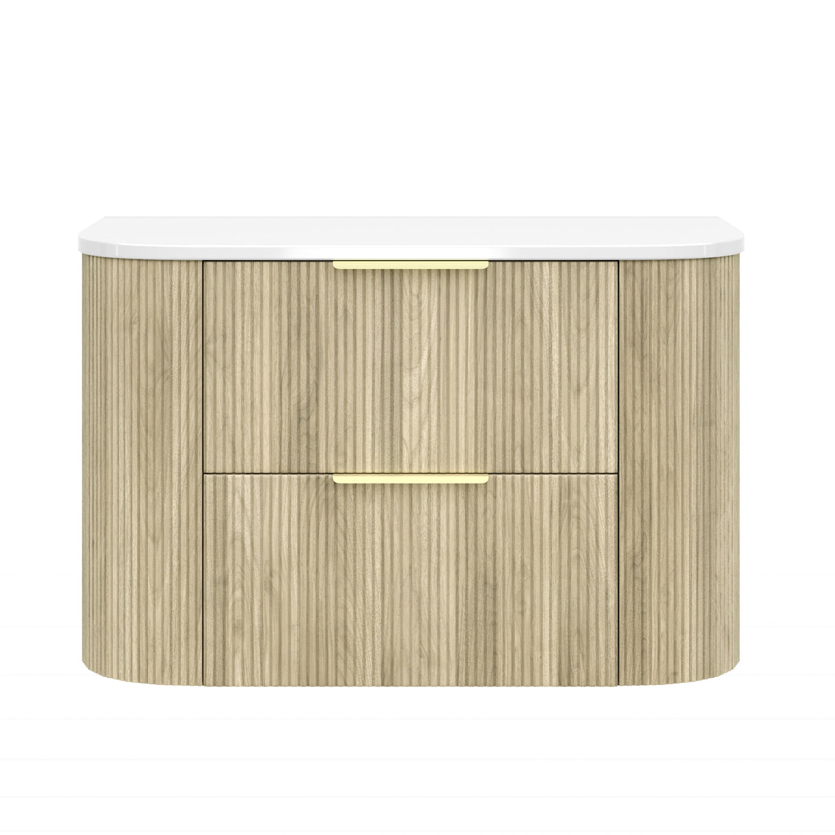 VITO ARTIS Fluted Curved Vanity with soft closing drawers 600-900mm — detail 5