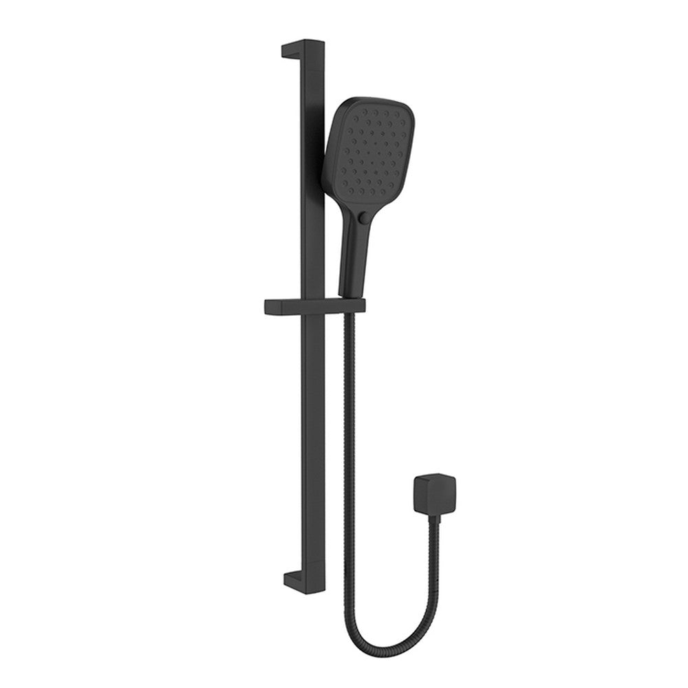 Ceram Sliding Shower Set Matt Black Matt Black