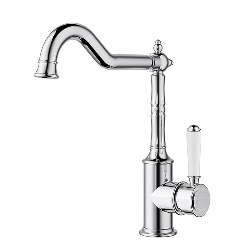 Clasico Sink Mixer Chrome / Ceramic Handle Chrome