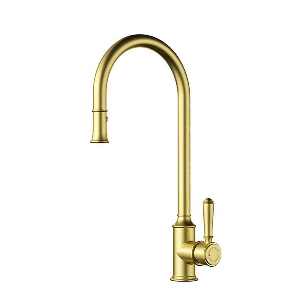 Clasico Sink Mixer Pull-out Brushed Gold Brushed Gold