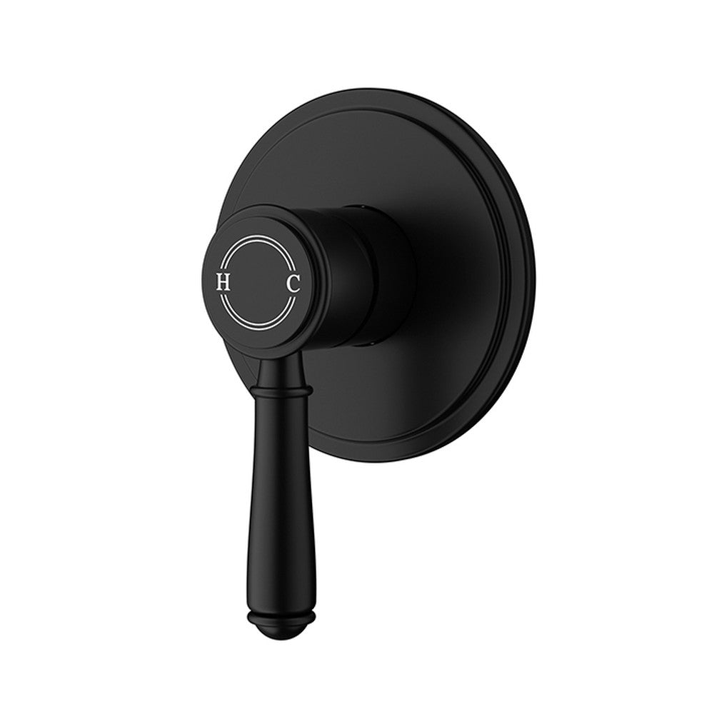 Clasico Wall Mixer Trim Kit Matt Black Matt Black