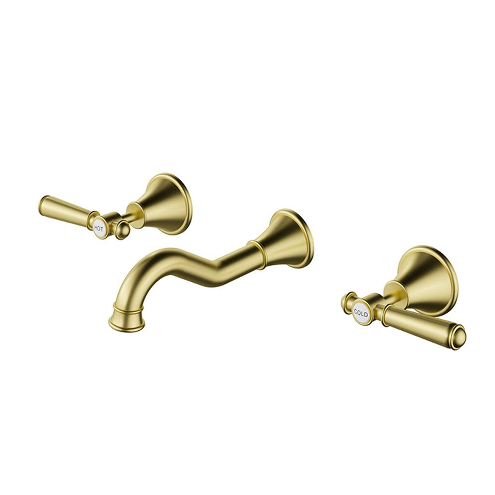 Clasico Bath Set In Brushed Gold Lead Free Brushed Gold