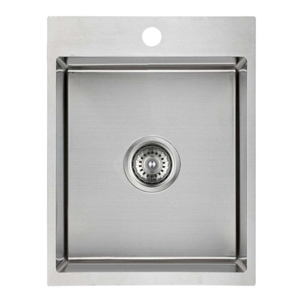 Eden Single Bowl Abovemount Laundry Sink 310mm Chrome