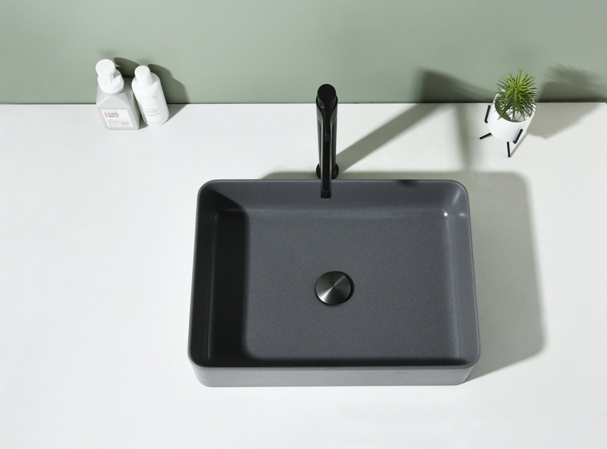 Quartz QZ51036 Above Counter Basin Pop Up Waste Included(Rectangle: 510*365*125mm) — detail 4