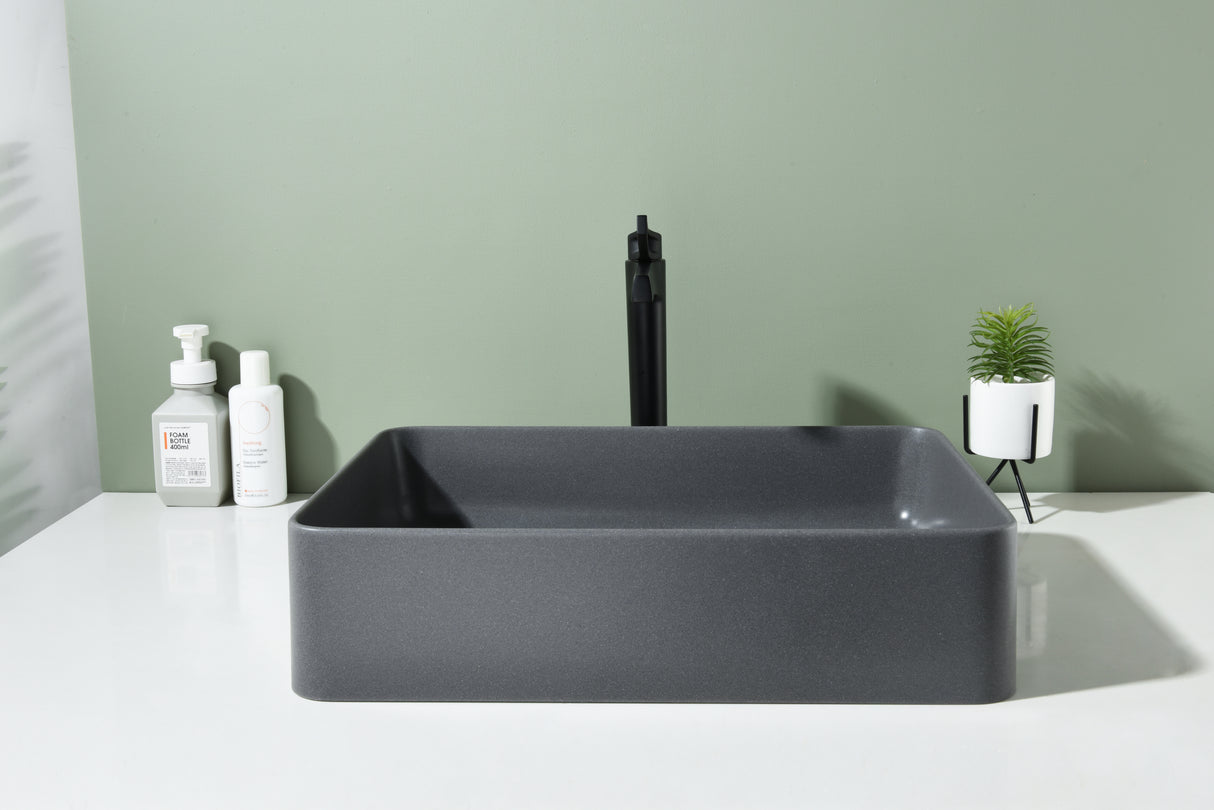 Quartz QZ51036 Above Counter Basin Pop Up Waste Included(Rectangle: 510*365*125mm) — detail 3