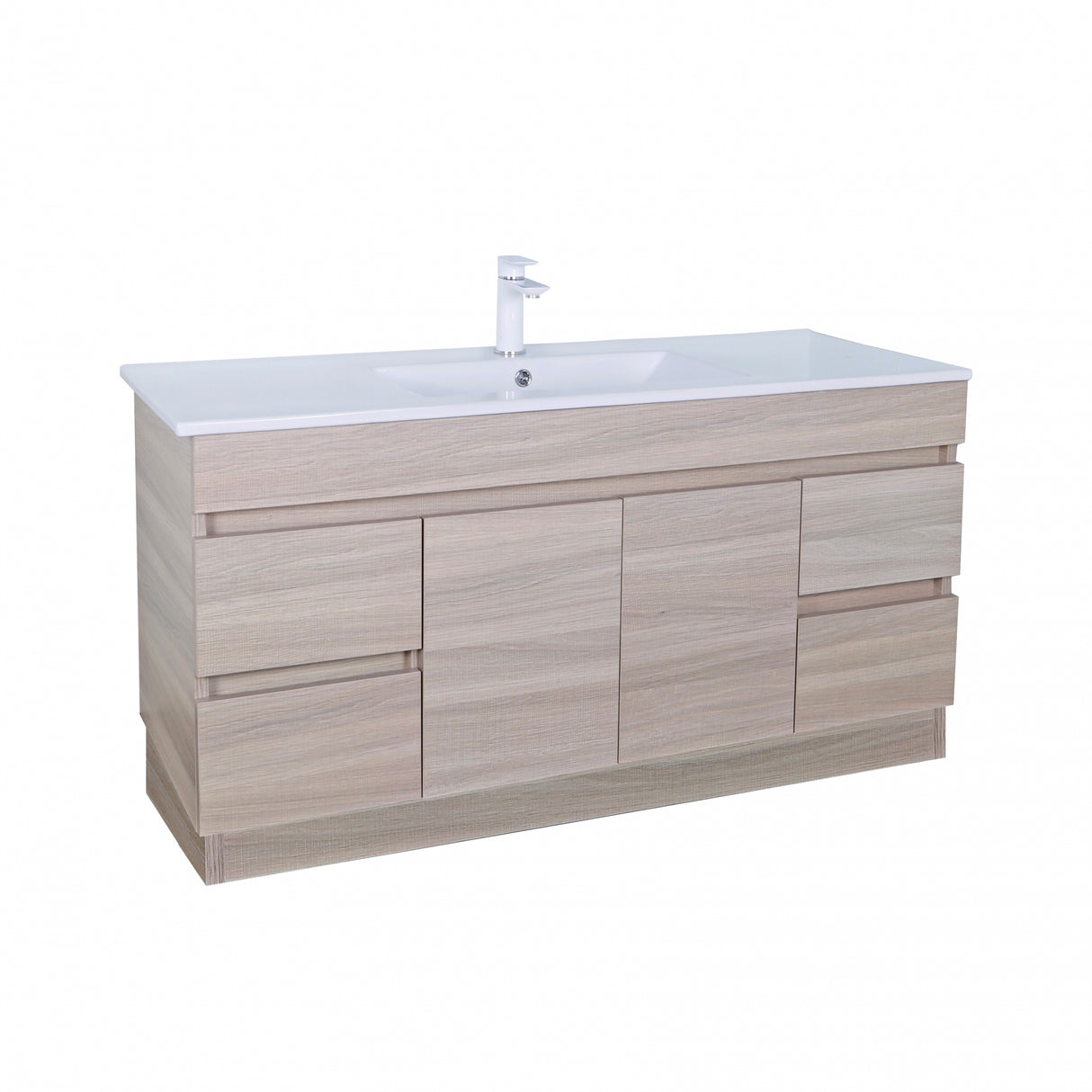 Evie Oak Free-Standing PVC Vanity EV154L-OAK