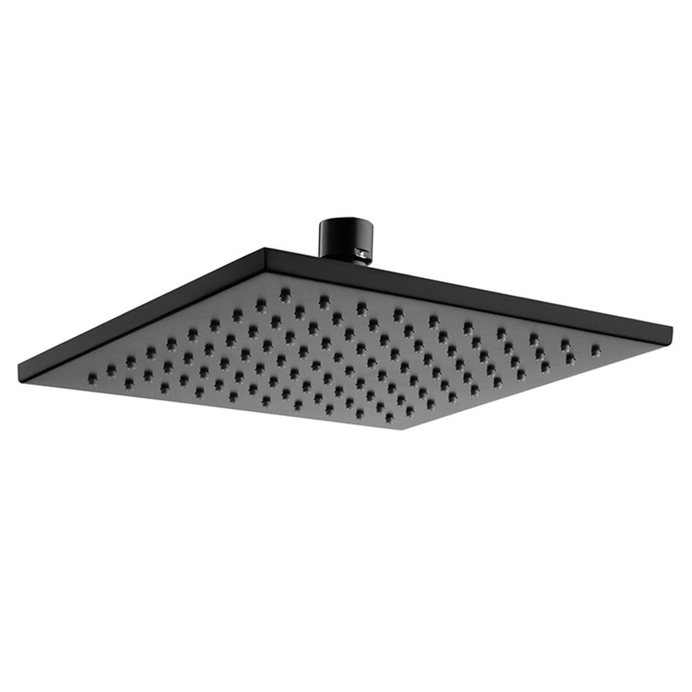 Eden Shower Head Square Matt Black 200mm Matt Black
