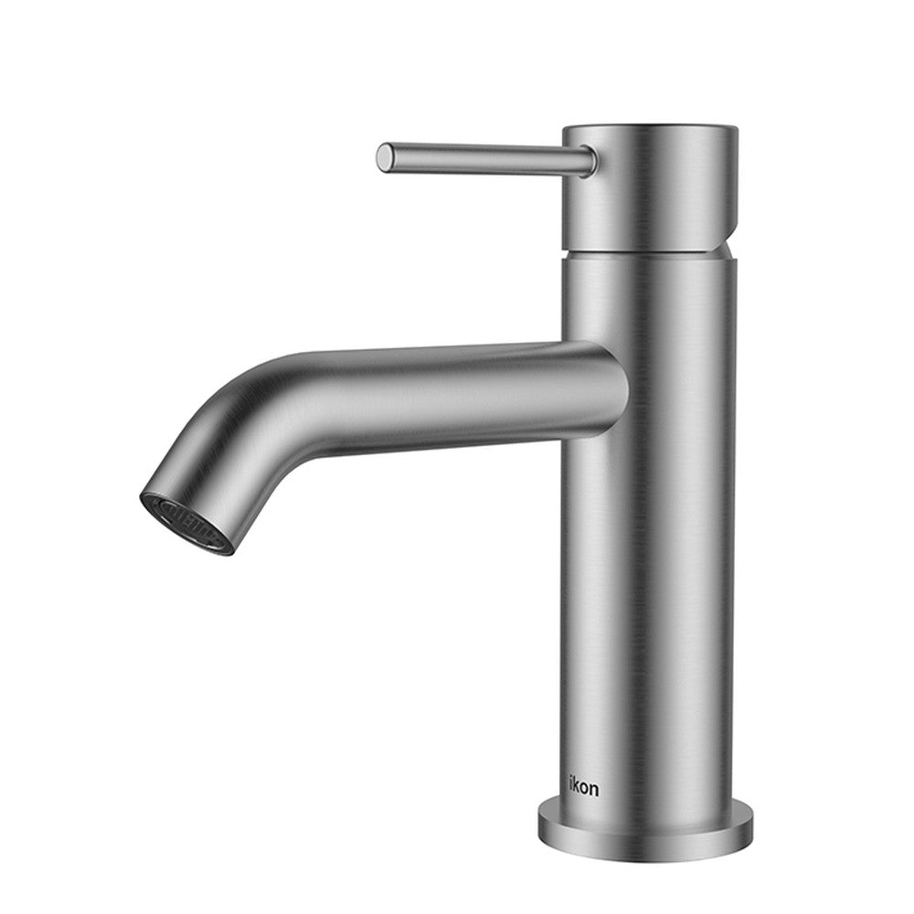 IKON-Hali Basin Mixer Brushed Nickel Lead Free Brushed Nickel