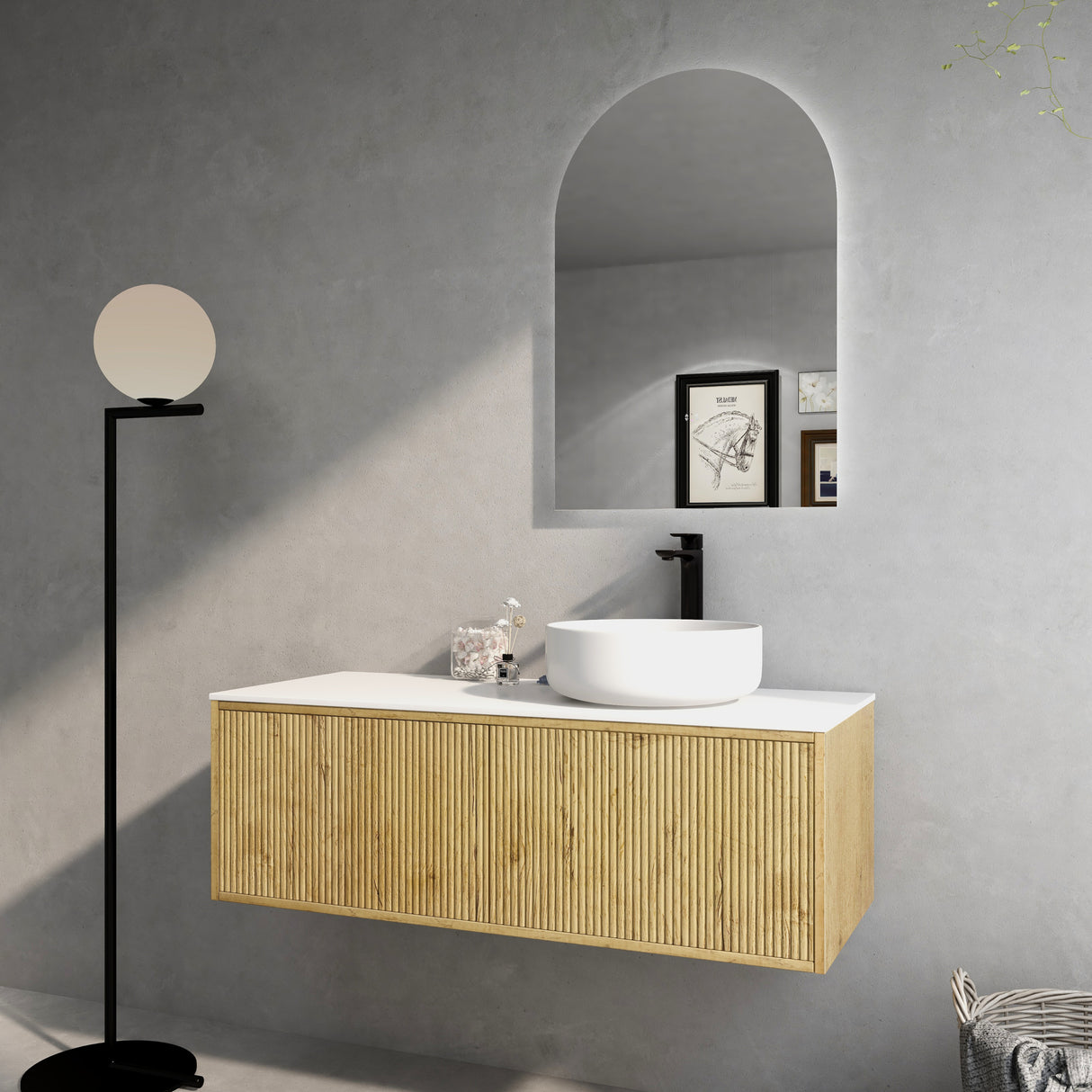 Bellevue Wall-Hung PVC Fluted Vanity Bellevue K123LW — detail 3