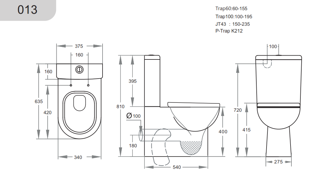 Rio KDK013 Toilet Suite — detail 2