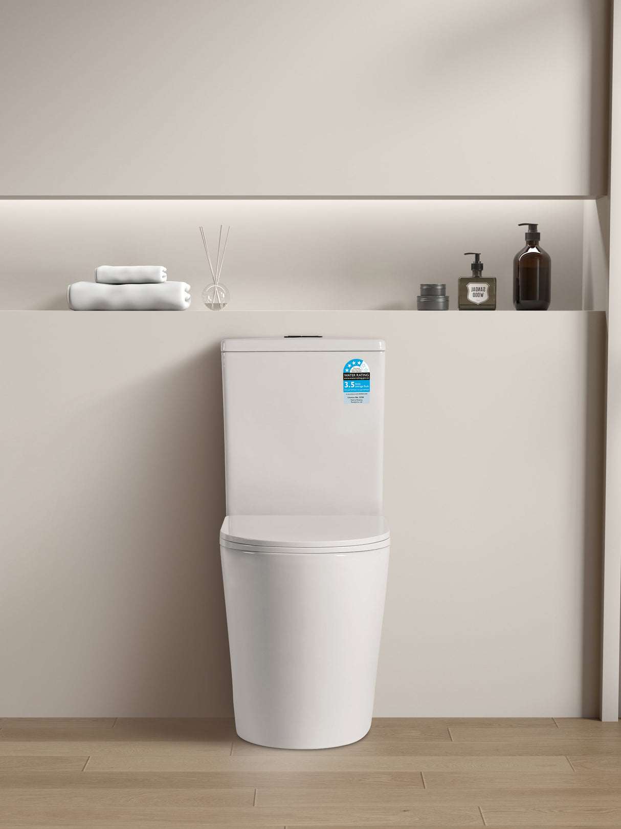 Roma Rimless Toilet Suite Dual Flush 655*385*870mm V022R/V022R-MB — detail 2