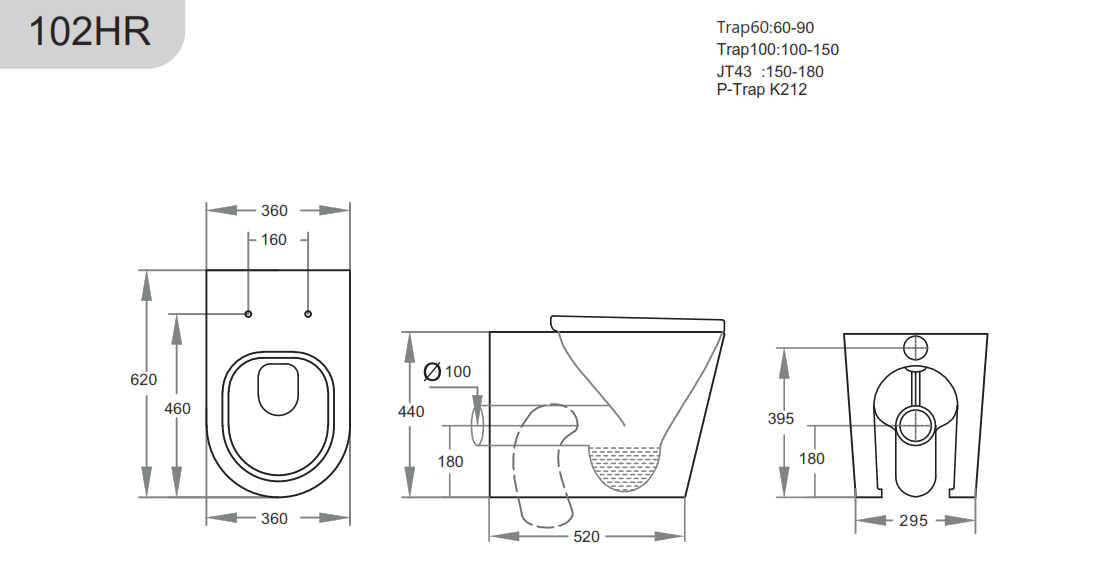 KDK102HR Avis Rimless Extra Height Wall Faced Floor Pan — detail 3