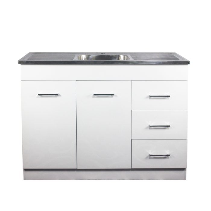 PVC Kitchenette Cabinet (KM-Cab) with Stainless Steel Sink (BK446D)1180*485*900mm — detail 2