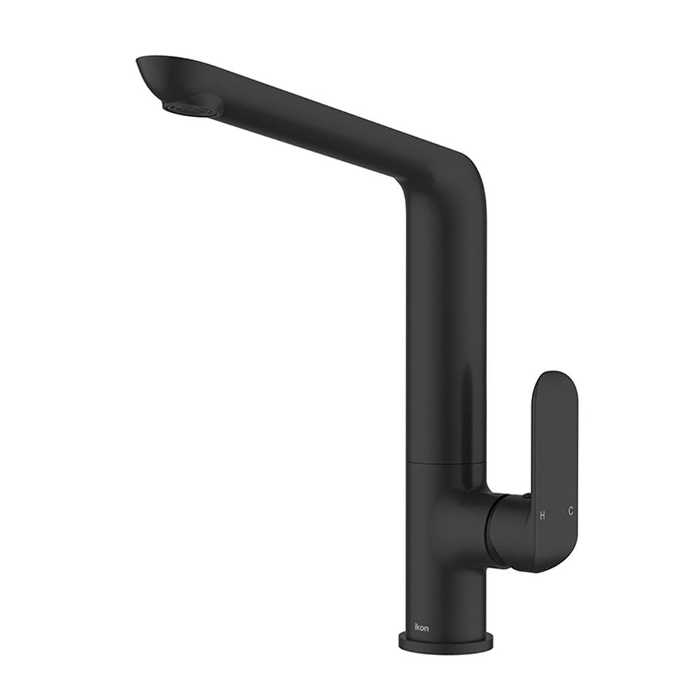 IKON-Kara Matt Black Sink Mixer Lead Free Matt Black
