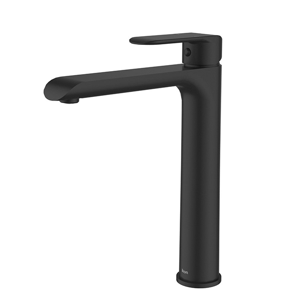 IKON-Kara Matt Black Highrise Basin Mixer Lead Free Matt Black