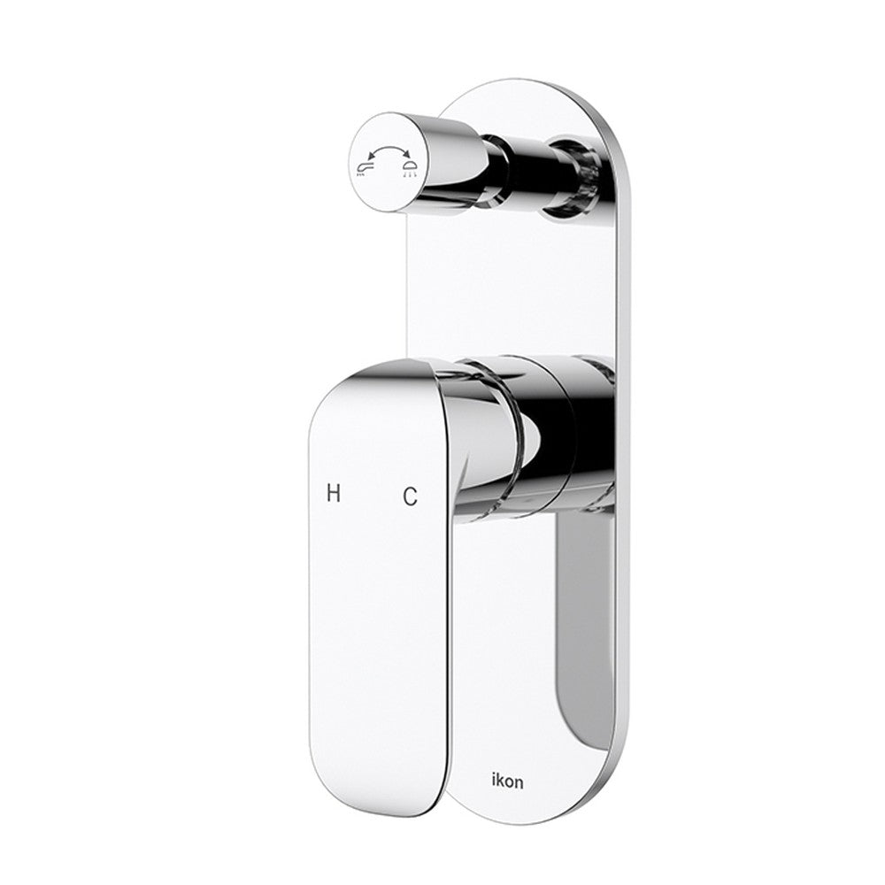 Kara Wall Mixer Diverter Chrome Chrome