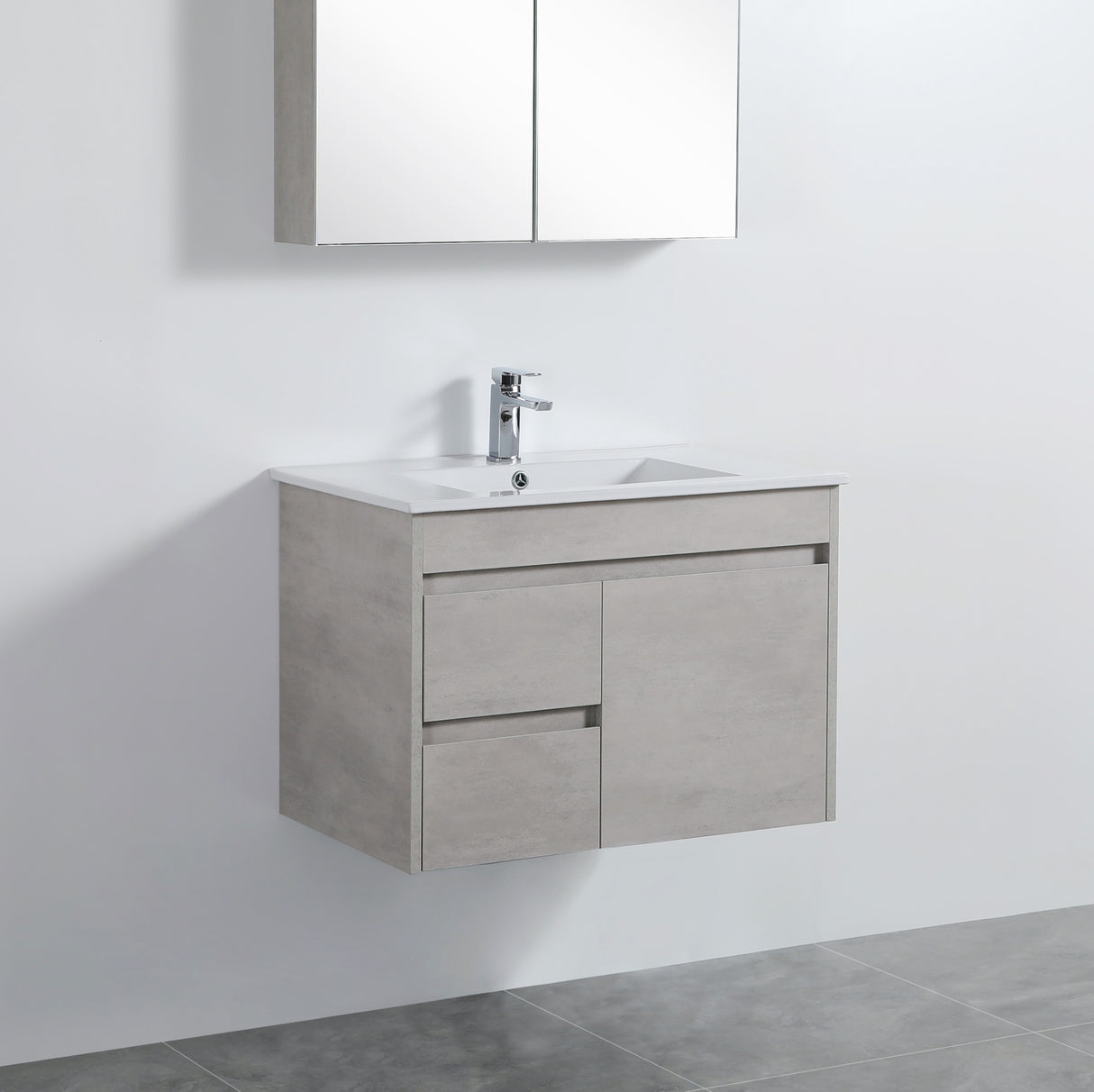 Nova Wall-Hung Plywood Vanity NC74LWH — detail 2