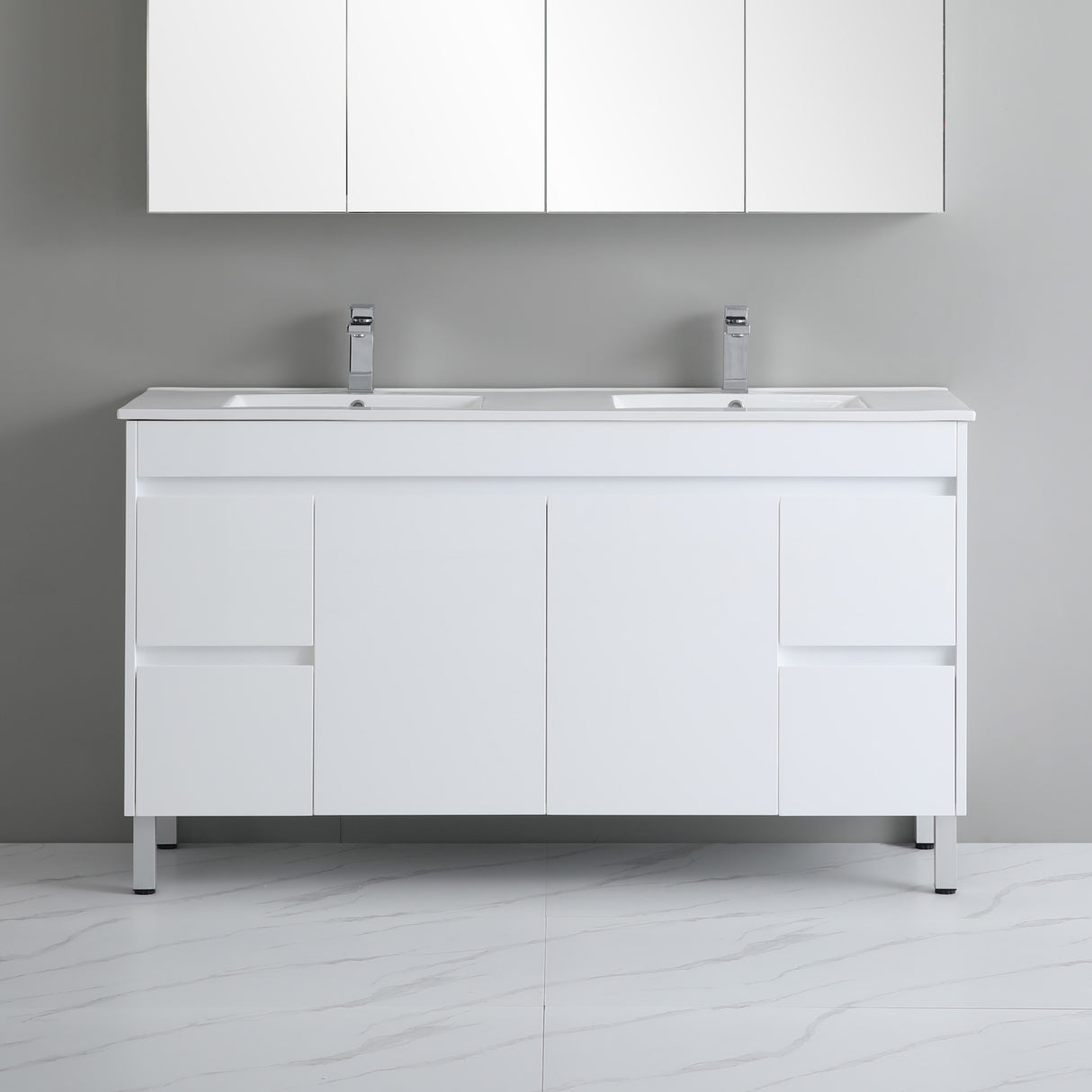 Polar Free-Standing PVC Vanity P154DLG