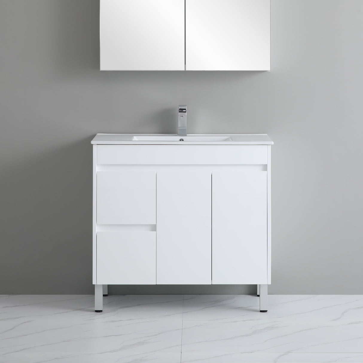 Polar Free-Standing PVC Vanity P94LLG