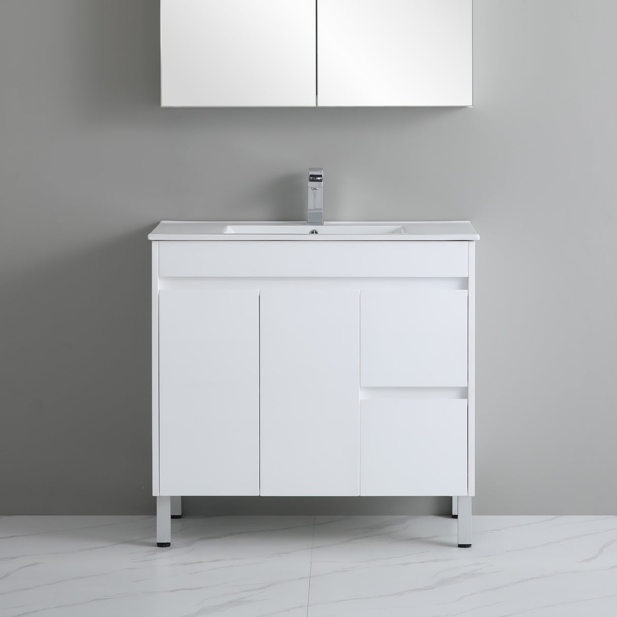 Polar Free-Standing PVC Vanity P93RLG