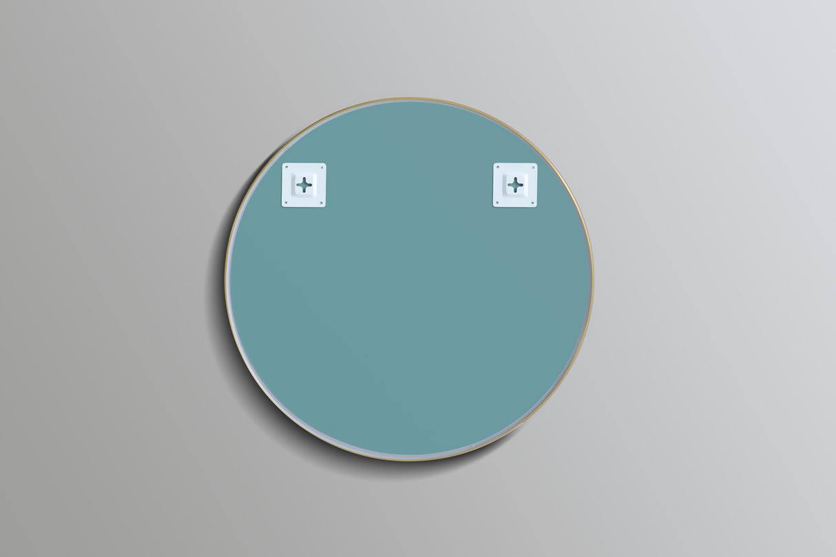 Oliva Round Yellow Gold Frame Mirror KR600F-BG — detail 3