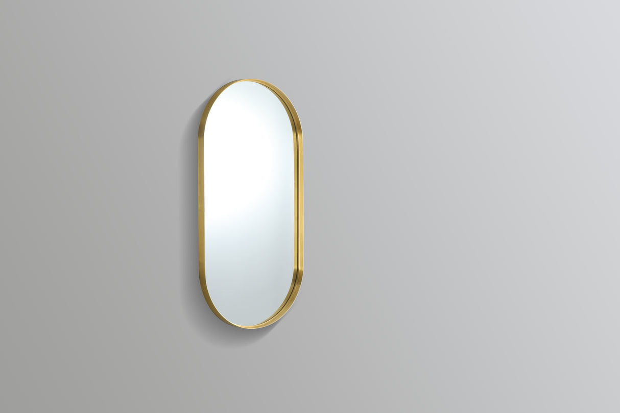 Oliva Oval Yellow Gold Frame Mirror KOV4590F-BG — detail 2