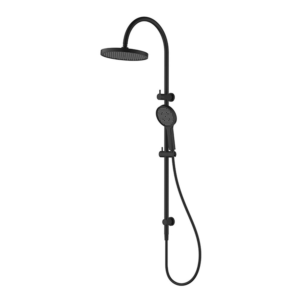 Linie Round Multi-Function Shower Set Matt Black 250 mm Matt Black