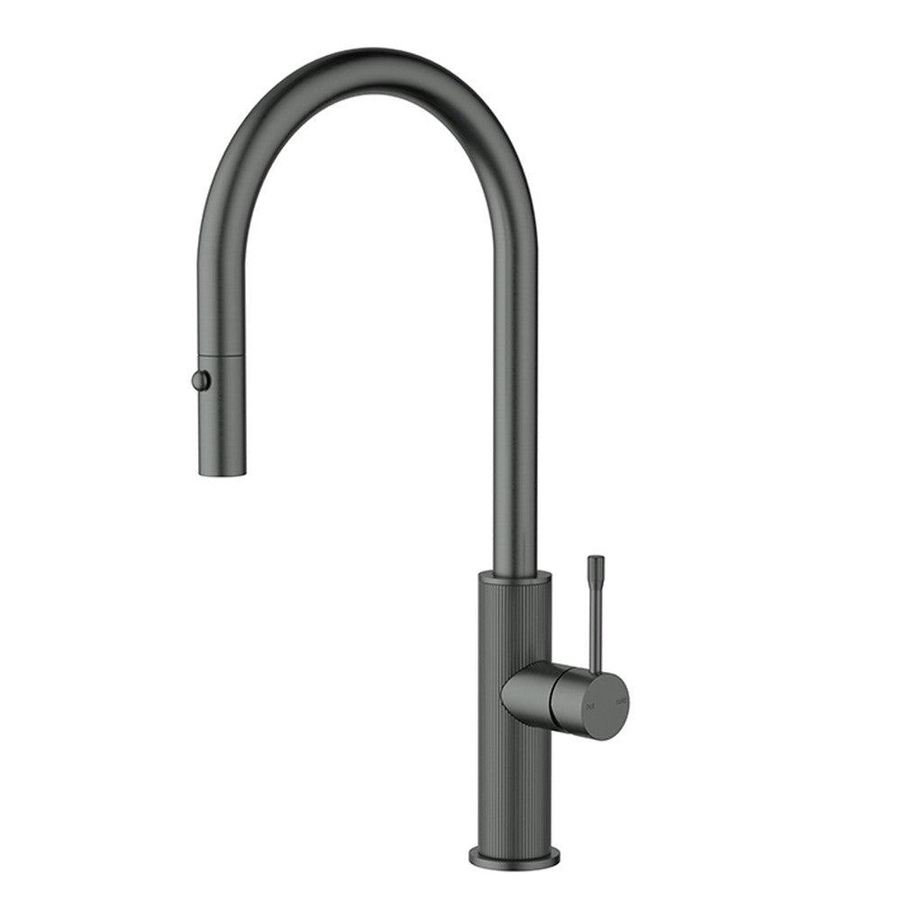Linie Pull-Out Sink Mixer In Gun Metal Gun Metal