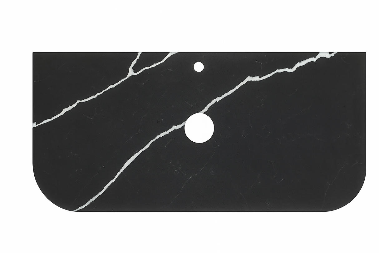 VITO Silica-Free Artificial Quartz Top- Curve 600*505*20mm — detail 4