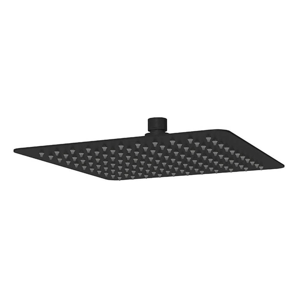 Nova Shower Head Square Matt Black 250mm Matt Black