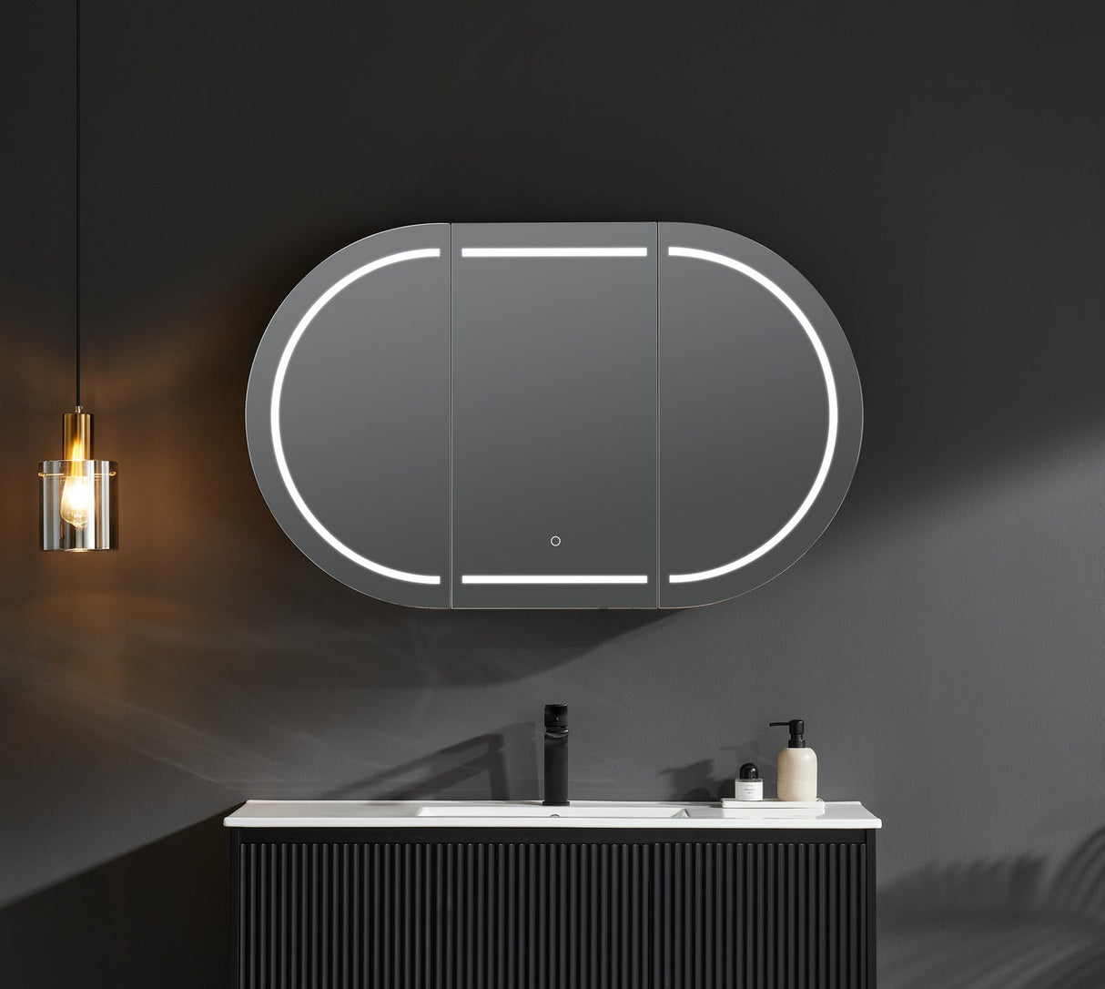Lumero LED PVC Mirror Shaving Cabinet 1200/1500 LOSV1275MW-LED/LOSV1275MB-LED — detail 7