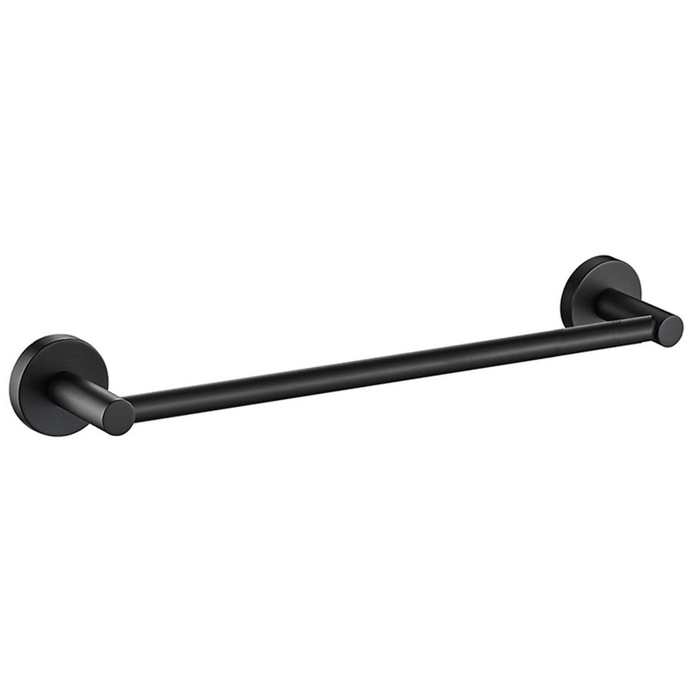Otus Towel Rail Single Matt Black 350mm Matt Black