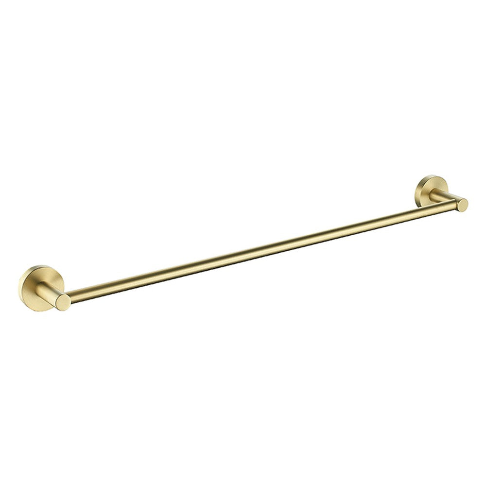 Otus Towel Rail Single Brushed Gold 600mm Brushed Gold