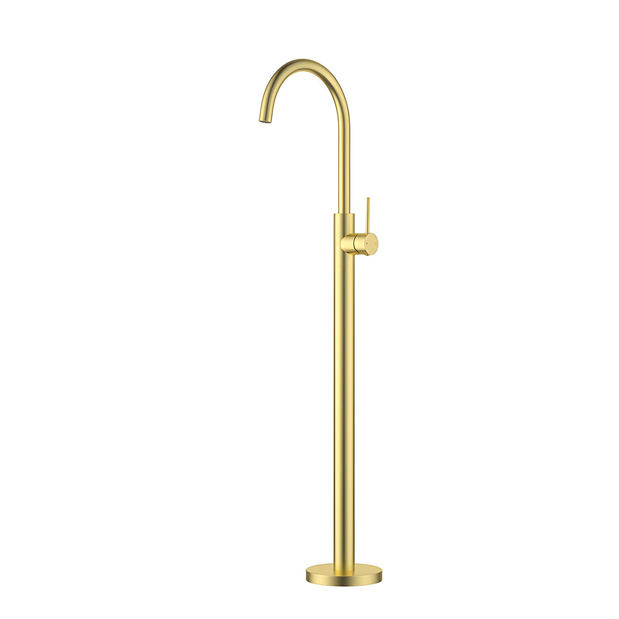Otus Slimline Free Standing Bath Mixer Brushed Gold Brushed Gold