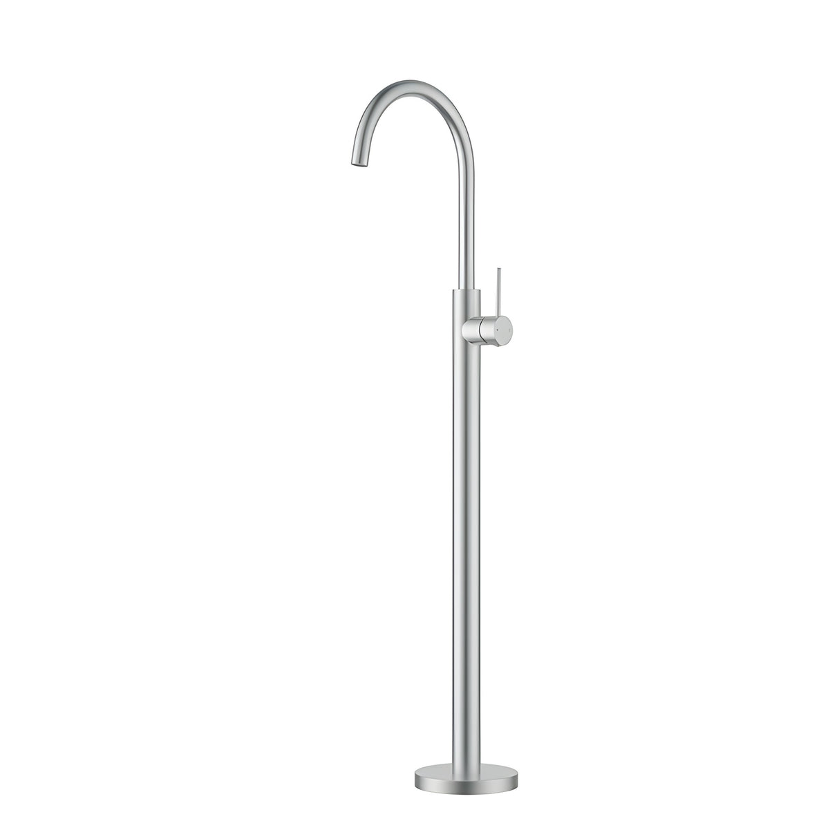 Otus Slimline Free Standing Bath Mixer Brushed Nickel Brushed Nickel