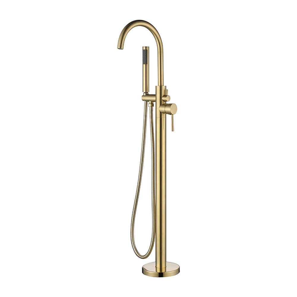 Otus Mixer Freestanding Bath Brushed Gold Brushed Gold